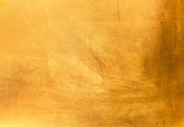 Textura de lámina de oro de hoja amarilla brillante