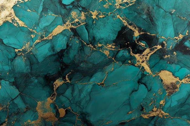 Textura de la lámina de oro de mármol