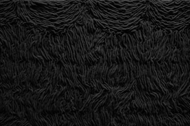 Foto textura de lana negra de cerca