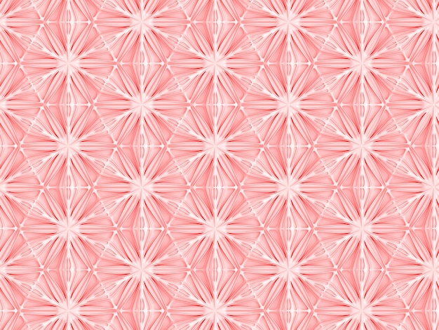Foto textura leve sem costura de pétalas de flores elegantes tridimensionais com base na grade hexagonal