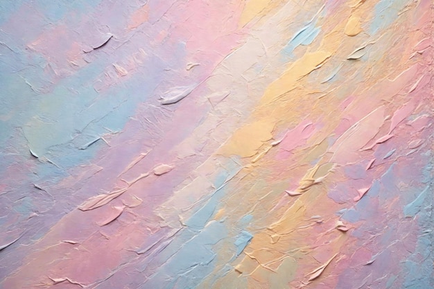 Textura de lienzo pintado Fondo de textura de lienzo pintado Fondo de trazos de pintura coloridos abstractos Ai Generativo
