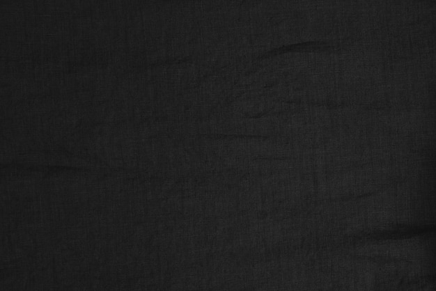 Textura de lino natural Primer plano detallado vintage antiguo tejido texturizado arpillera fondo rústico en negro gris Canvas Macro