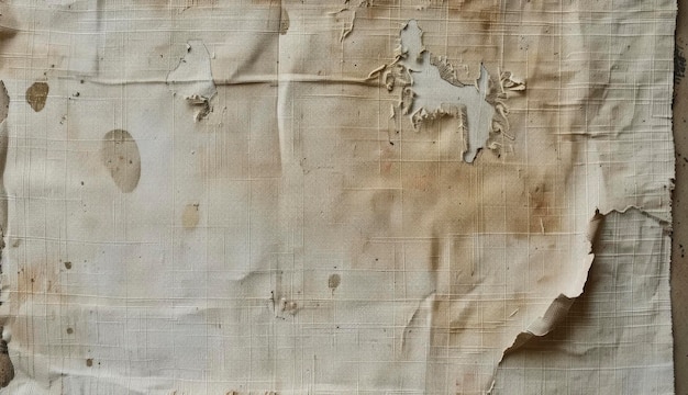 Textura de lino vintage bordes angustiados en papel de libro de recortes envejecido