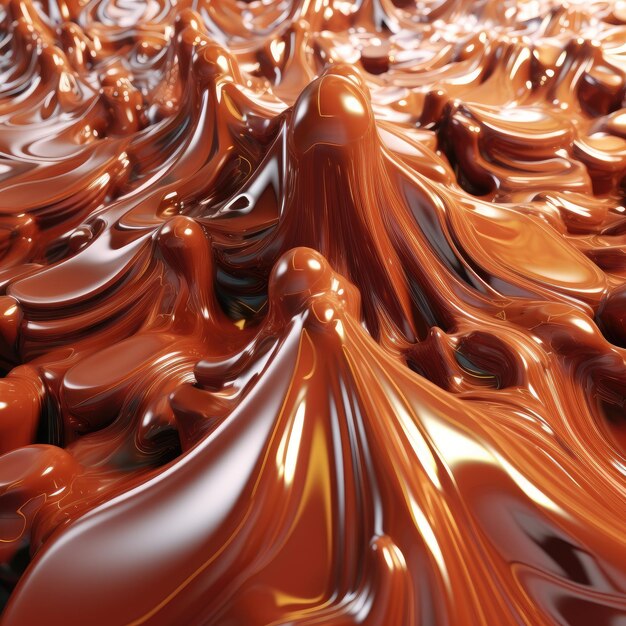 Textura líquida de chocolate de fundo