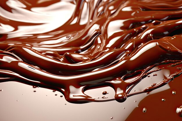 Foto textura líquida de chocolate de fundo