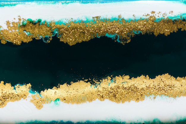 Textura líquida de mármol polvo de oro