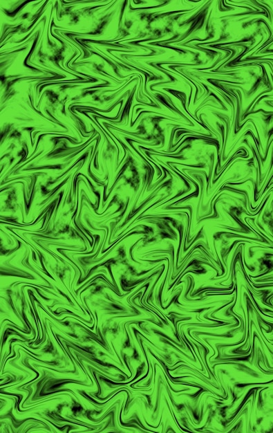 Textura líquida verde y negra para el fondo abstracto