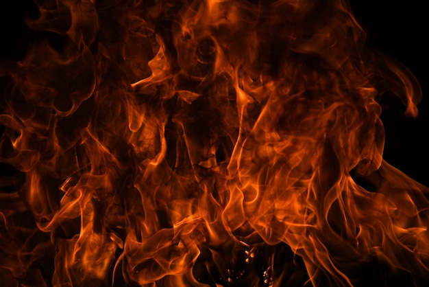 Textura de llama de fuego Blaze para fondo de banner