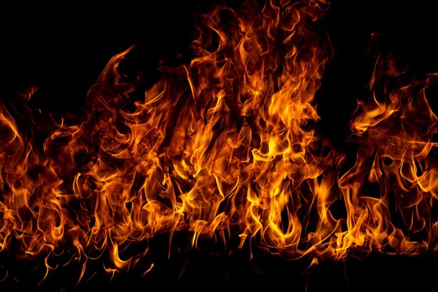 Textura de llama de fuego Blaze para fondo de banner