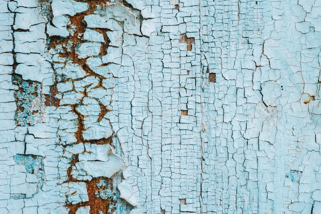 Una textura de madera azul con la textura de la pintura.