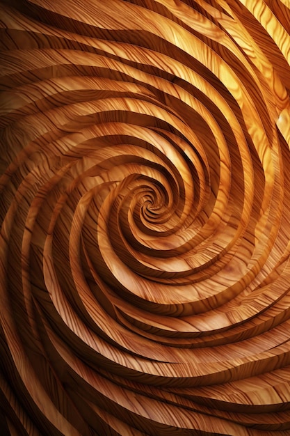 Foto textura de madera espiral torcida abstracta