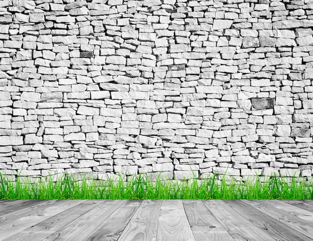 Textura de madera en el interior de una habitación en el césped