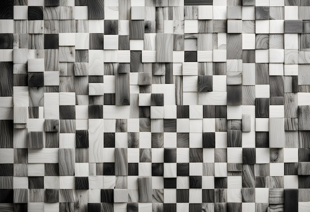 Foto textura de madera negra y blanca