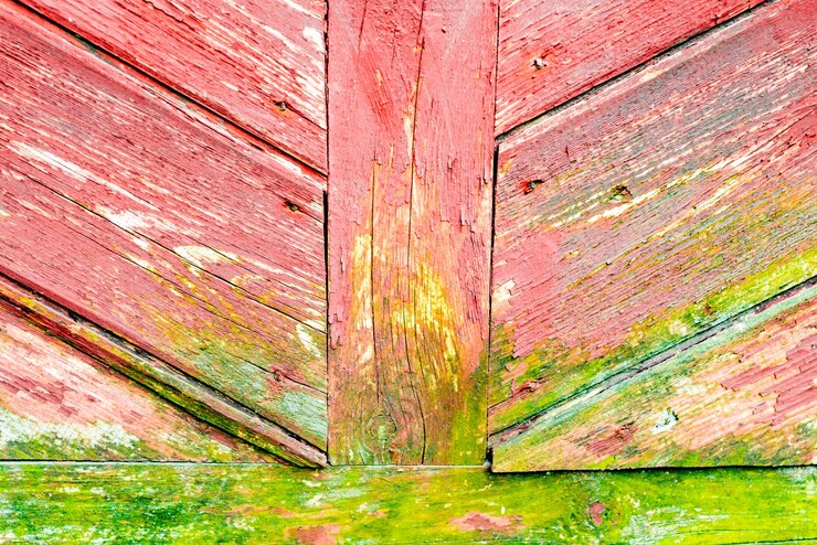Foto textura, madera, pared, se puede utilizar como fondo. textura de madera con arañazos y grietas.