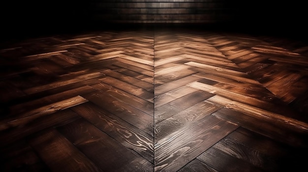 Foto textura de madera de parquet fondo de suelo de madera oscura