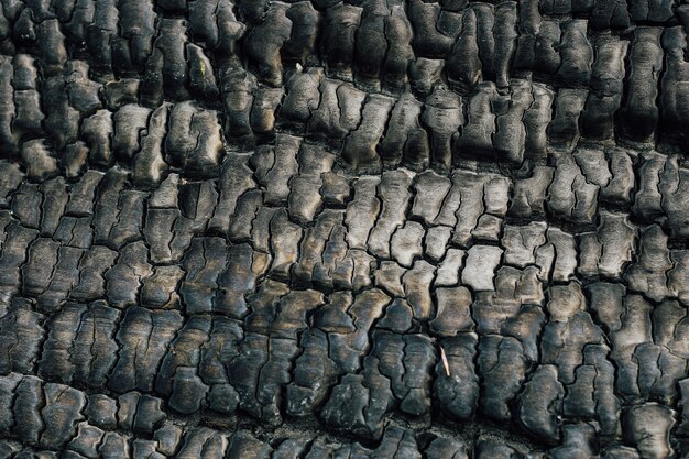 Textura de madera quemada, carbones. Espacio para texto.