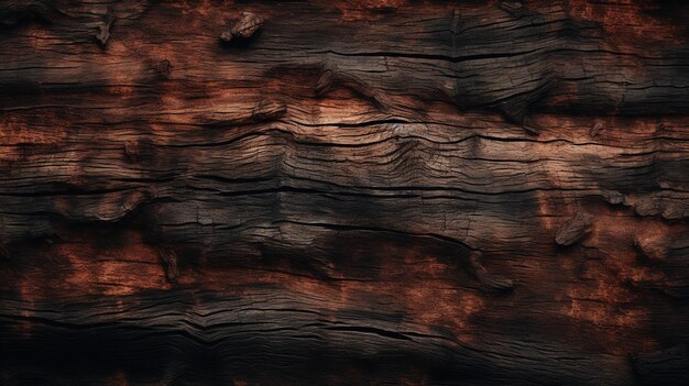 Foto la textura de la madera quemada el fondo del papel tapiz de madera rústico viejo quemado grunge superficie oscura