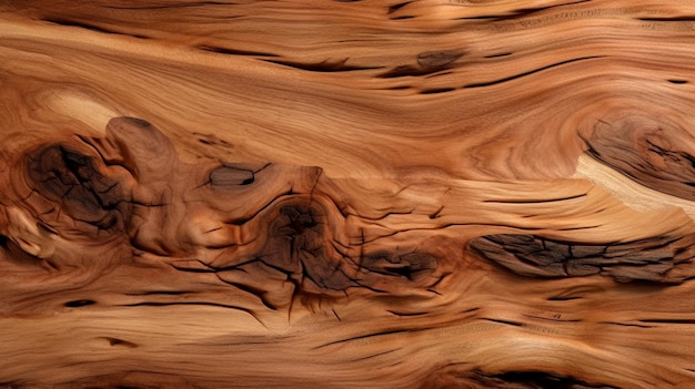 Textura de madera de teca sin fisuras AI generativa