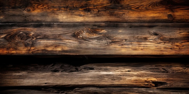 Textura de madera vieja capturada en estilo de fotografía de mesa para un atractivo artístico y rústico IA generativa