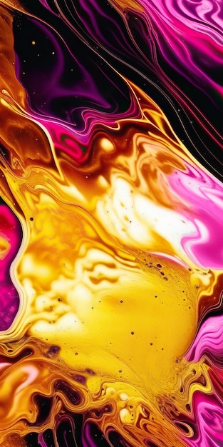 Foto textura de mármol arte fluido de flujo líquido splash fondo diy colores fluidos oro negro