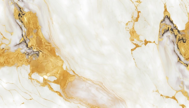 Textura de mármol blanco y dorado natural para papel tapiz de azulejos de piel fondo lujoso.