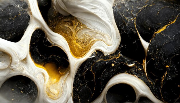 Textura de mármol blanco y dorado