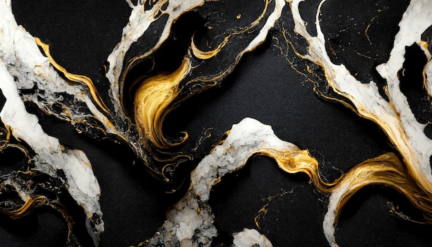 Textura de mármol blanco y dorado