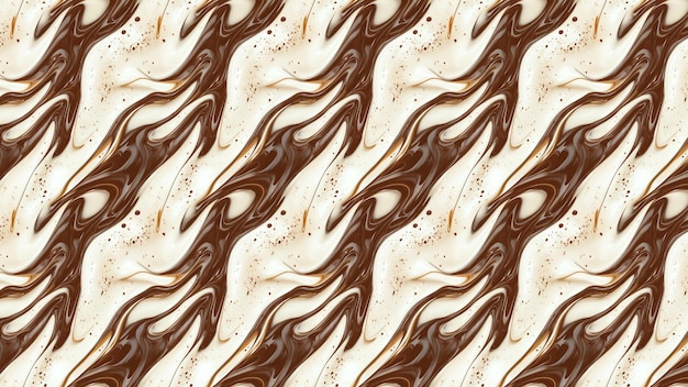 Textura de mármol de crema de chocolate giratorio