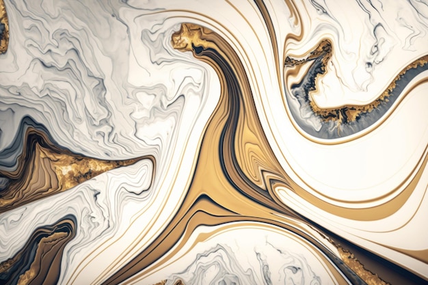 Textura de mármol dorado: fondo lujoso y elegante generado por IA