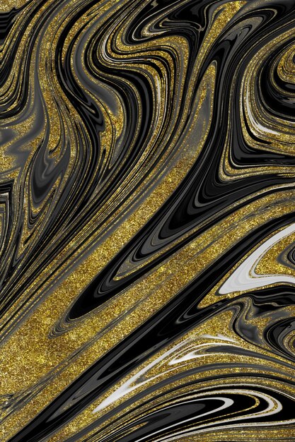 Textura de mármol negro y dorado