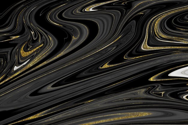 Textura de mármol negro y dorado