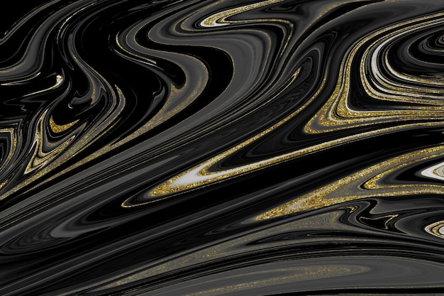 Textura de mármol negro y dorado