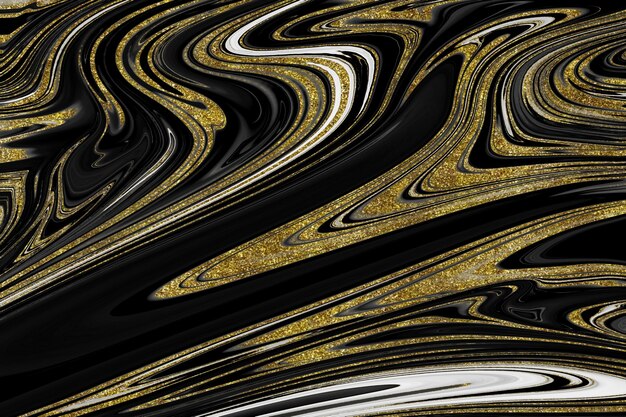 Textura de mármol negro y dorado