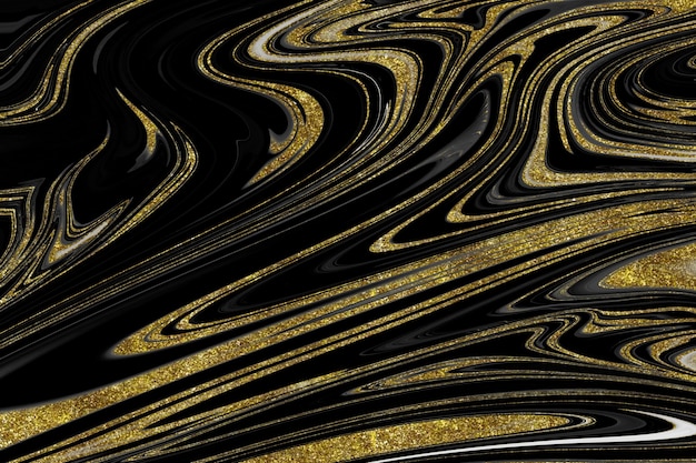 Textura de mármol negro y dorado