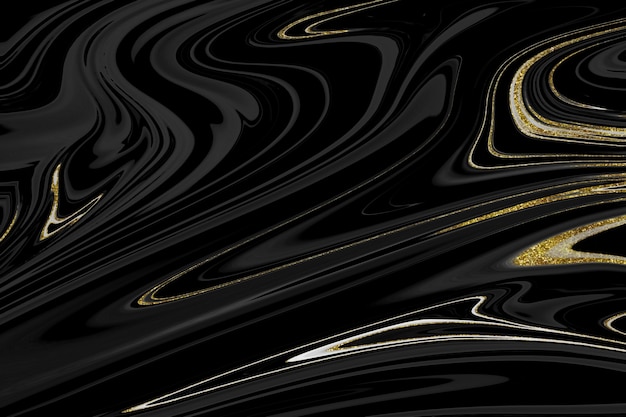 Textura de mármol negro y dorado