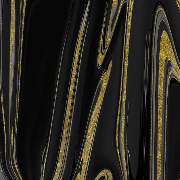 Textura de mármol negro y dorado