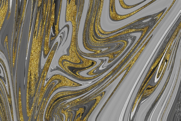 Textura de mármol negro y dorado