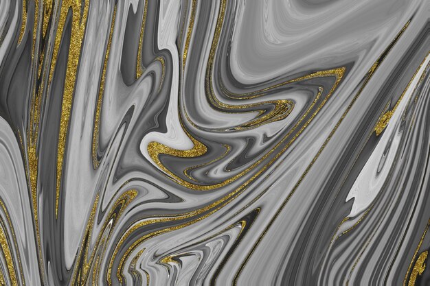 Textura de mármol negro y dorado