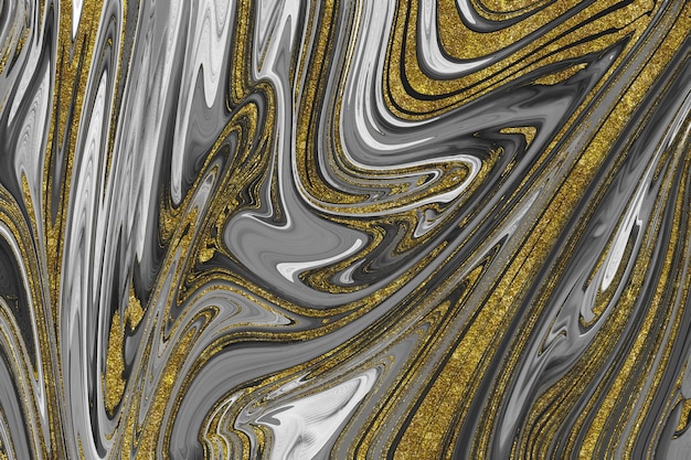 Textura de mármol negro y dorado