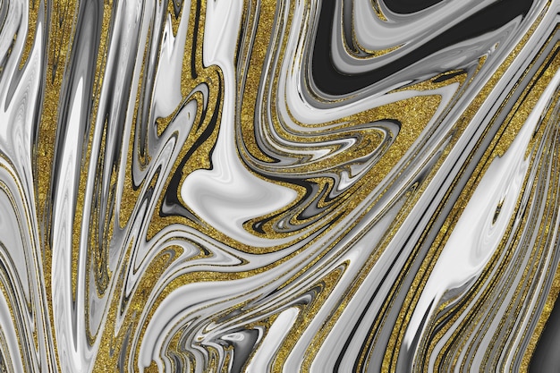 Textura de mármol negro y dorado