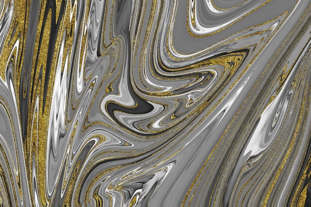 Textura de mármol negro y dorado