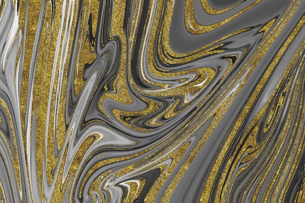 Textura de mármol negro y dorado