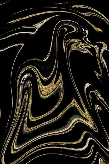 Textura de mármol negro y dorado