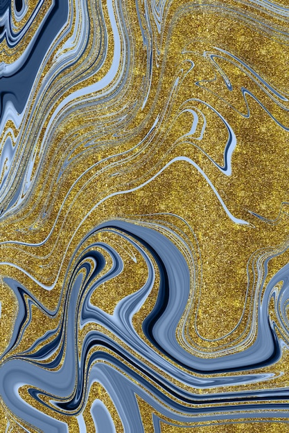 Textura de mármol negro y dorado