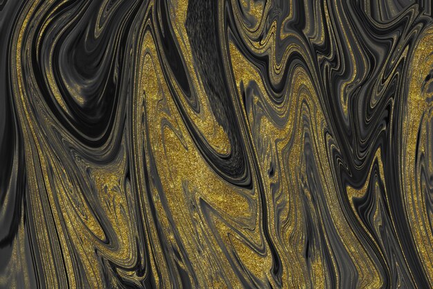 Textura de mármol negro y dorado.