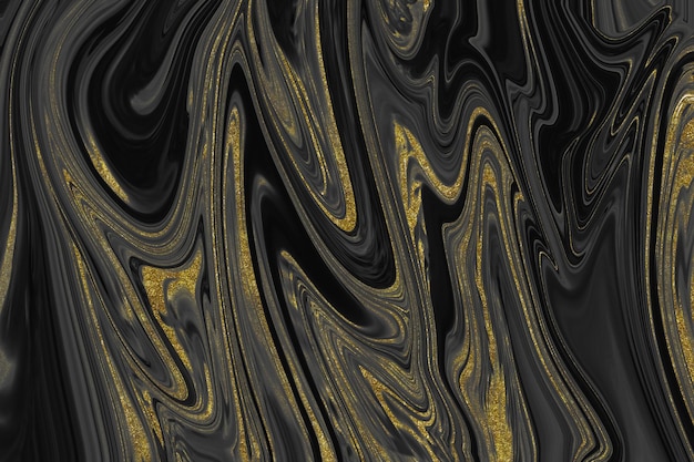 Textura de mármol negro y dorado.