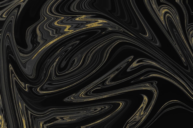 Textura de mármol negro y dorado.