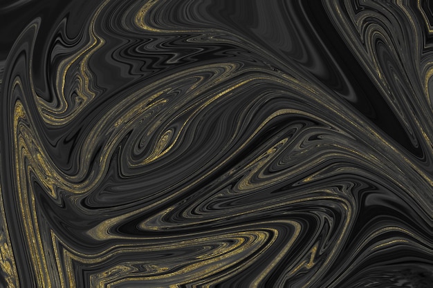 Textura de mármol negro y dorado.