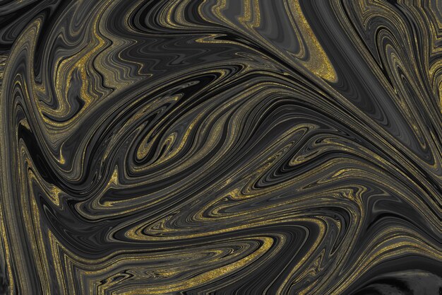 Textura de mármol negro y dorado.