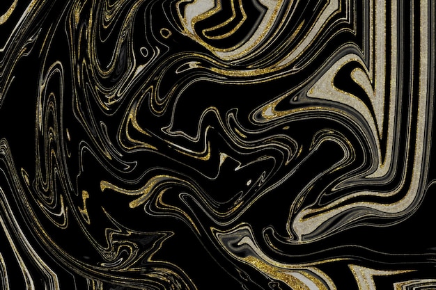 Textura de mármol negro y dorado.